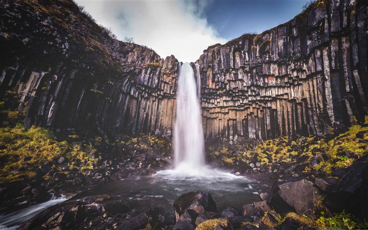 Svartifoss Waterfall All Mac wallpaper