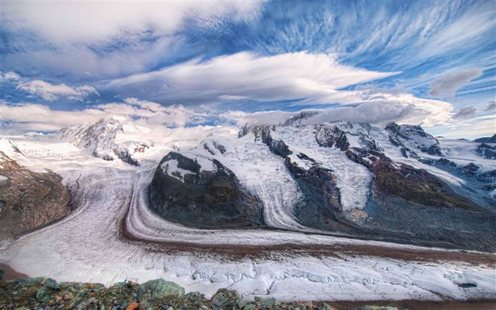 The Glaciers Of The Alps All Mac wallpaper