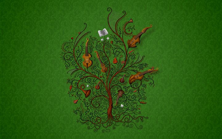 The tree of music All Mac wallpaper