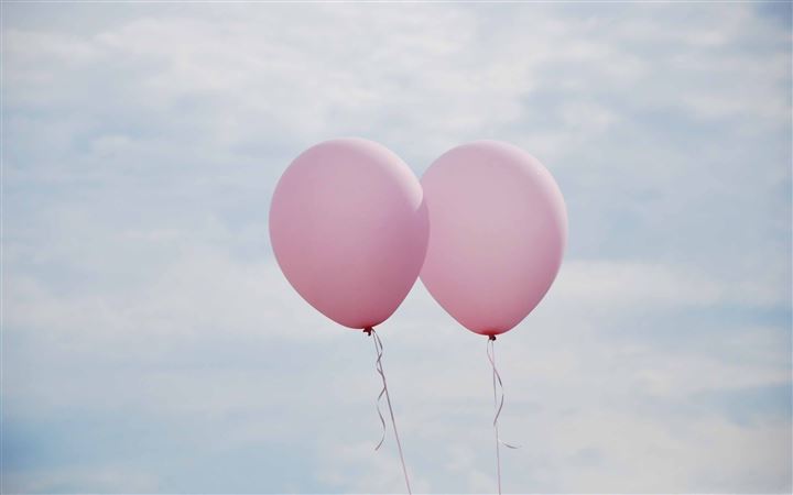 Together Pink Balloons All Mac wallpaper