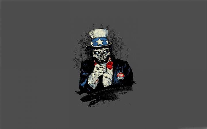 Uncle Sam Zombie All Mac wallpaper
