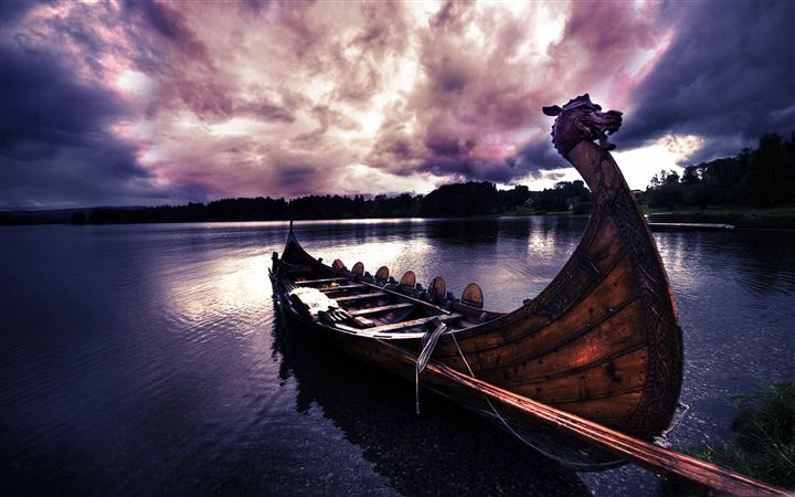 Vikings Boat All Mac wallpaper