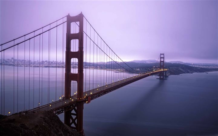 Violet Hour And Fog Surround MacBook Air wallpaper