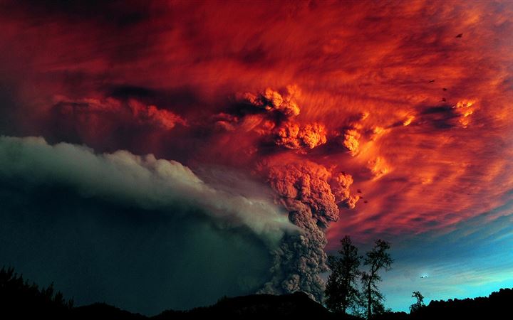 Volcano eruption All Mac wallpaper