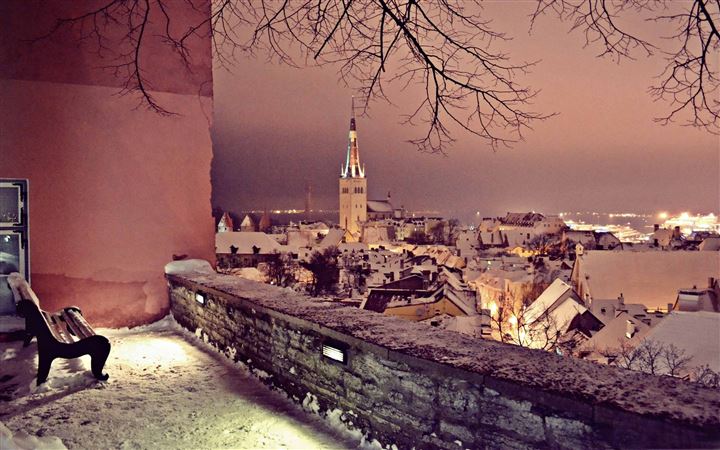 Winter In Tallinn MacBook Air wallpaper