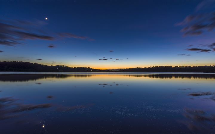australia lake silent morning 4k All Mac wallpaper