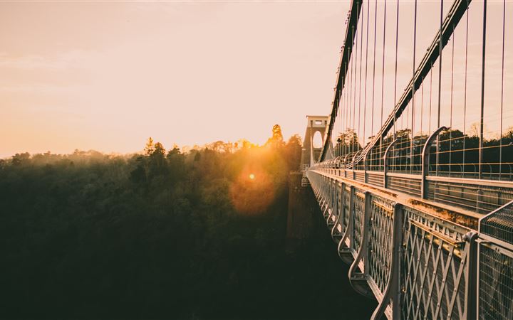 bridge during golden hour All Mac wallpaper