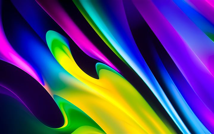 bright contrast colors abstract 8k MacBook Air wallpaper