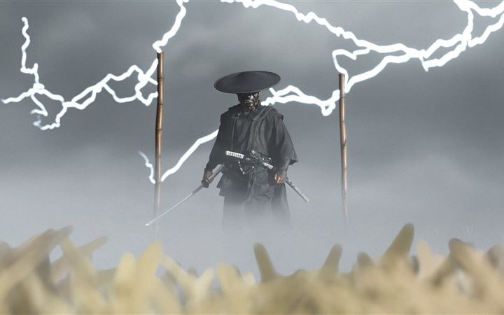 ghost of tsushima the duelist MacBook Air wallpaper