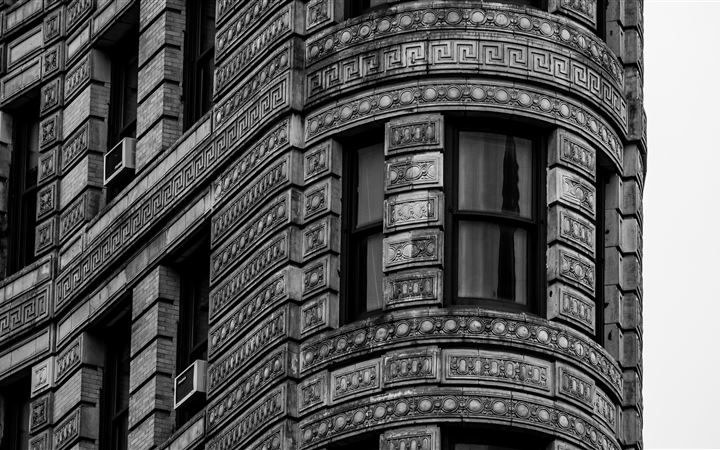 grayscale photo of building All Mac wallpaper