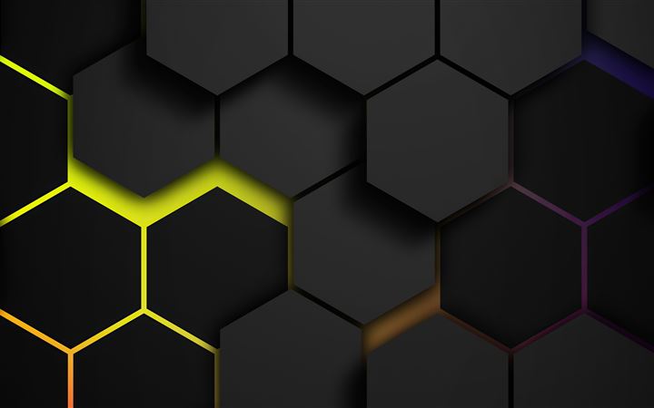 grids colors polygon 5k MacBook Air wallpaper