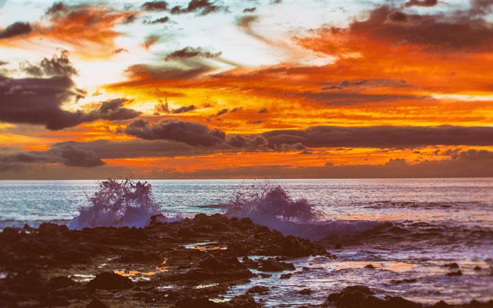 hawaii sunset 5k All Mac wallpaper