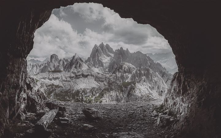mountain cave 5k All Mac wallpaper