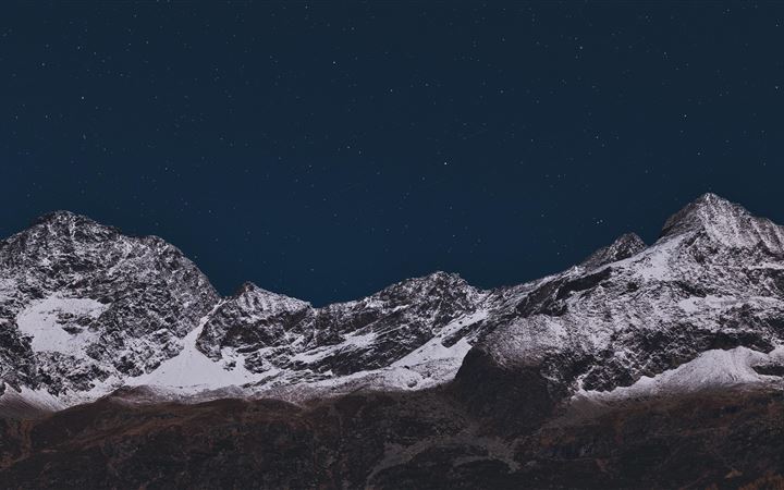 mountain covered with snow 5k All Mac wallpaper