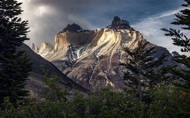 mountains chile patagonia torres del paine 5k All Mac wallpaper