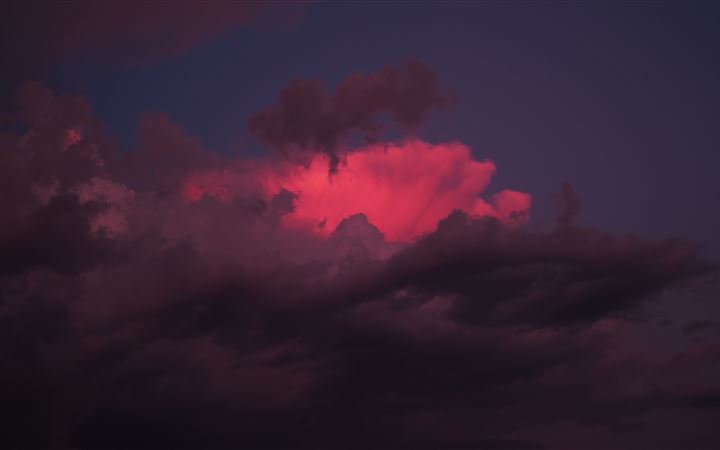 red clouds sunset 5k All Mac wallpaper