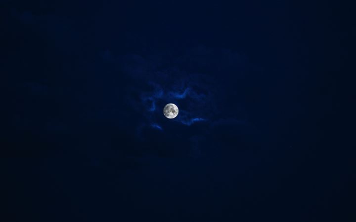 silhouette photo of moon All Mac wallpaper