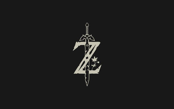 the legend of zelda minimal logo 4k All Mac wallpaper