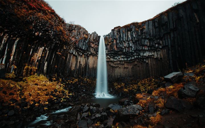 waterfalls during daytime MacBook Air wallpaper