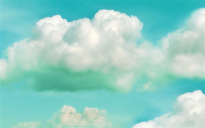 Clouds Green MacBook Pro wallpaper