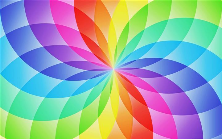 Rainbow Circles MacBook Pro wallpaper
