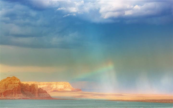 Rainbow Over The Sea MacBook Pro wallpaper