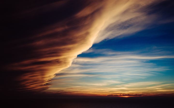 Sunset clouds MacBook Pro wallpaper