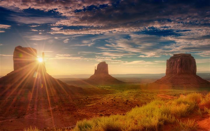 Sunshine Utah Monument Valley MacBook Pro wallpaper