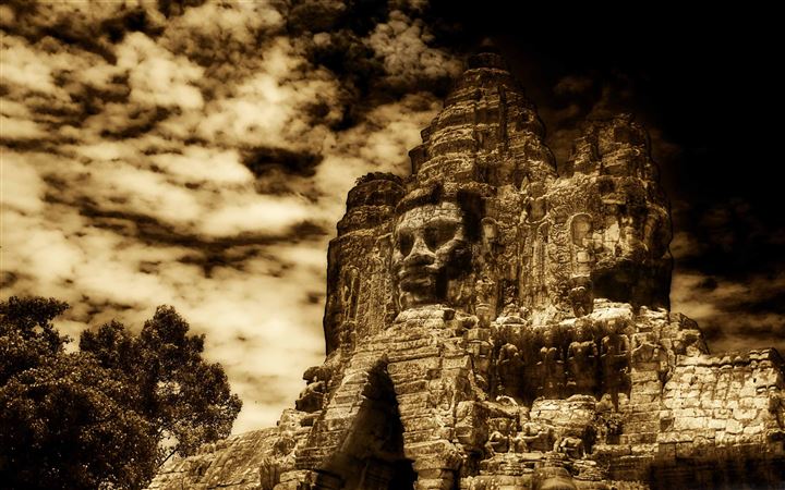 The Buddha King Of Angkor Wat Cambodia MacBook Pro wallpaper