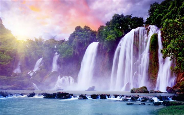 Tropical Waterfall MacBook Pro wallpaper