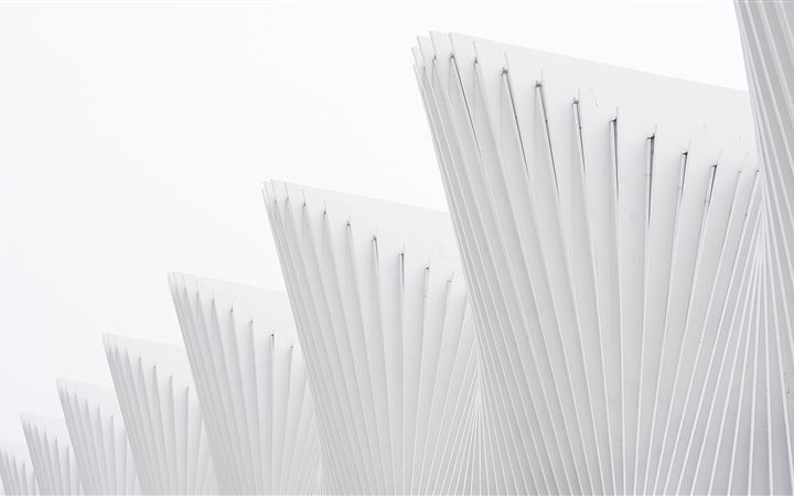 White architecture MacBook Pro wallpaper