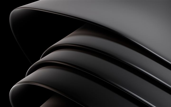 dark black shapes 5k MacBook Pro wallpaper