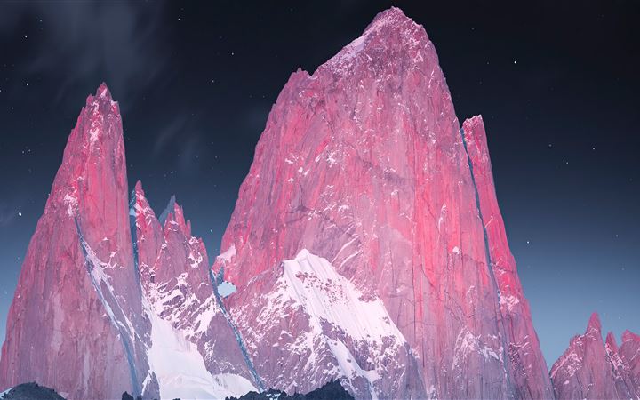 glowing peaks of patagonia MacBook Pro wallpaper
