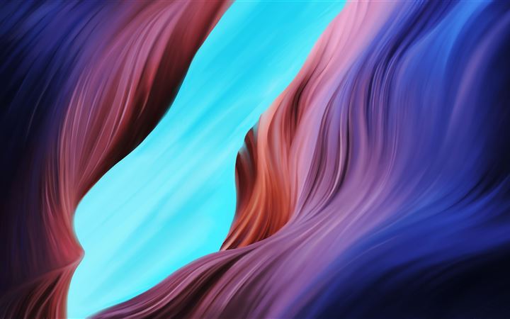 gorge colorful waves minimal 5k MacBook Pro wallpaper