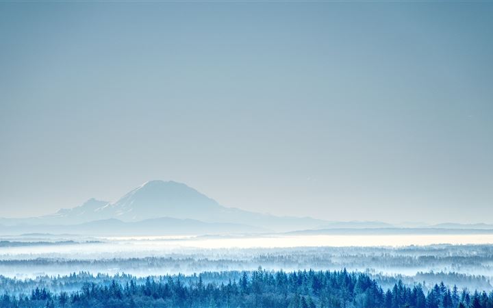mountain during winter 5k MacBook Pro wallpaper