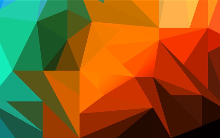 polygon colorful shapes 8k MacBook Pro wallpaper