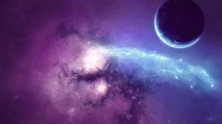 Purple Nebula Mac Wallpaper