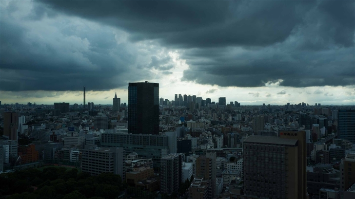 Storm Clouds In Tokyo Mac Wallpaper