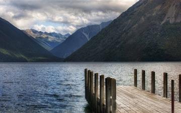 Lake Pontoon New Zealand All Mac wallpaper