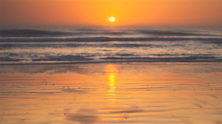 Beautiful Sunrise Beach Mac Wallpaper