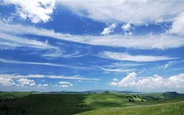 Beautiful Blue Cloudy Sky All Mac wallpaper