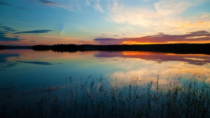 Sunset Reflection On Lake Mac Wallpaper