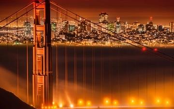 Fog Over The Golden Gate Bridge All Mac wallpaper