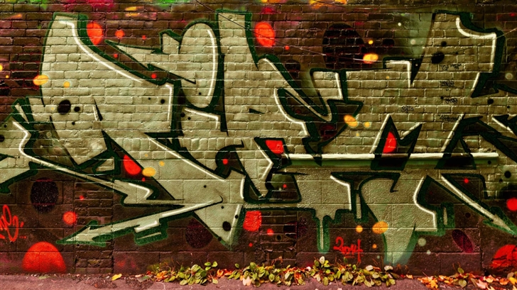 Graffiti October Falls Mac Wallpaper