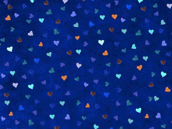 Hearts Blue Background Mac Wallpaper