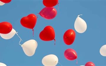 Valentines Day Heart Balloons MacBook Pro wallpaper