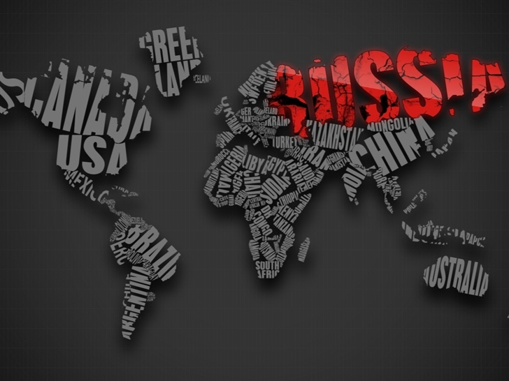 Russia On The Map Mac Wallpaper