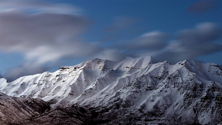 Snowy Mount Timpanogos  Mac Wallpaper