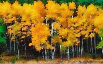 Autumn Trees All Mac wallpaper