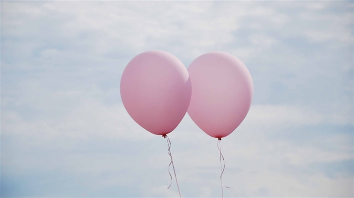 Together Pink Balloons Mac Wallpaper